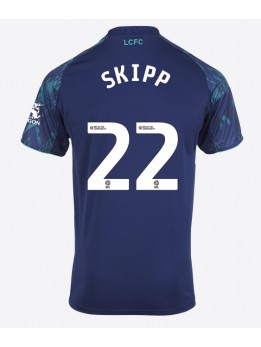 Leicester City Oliver Skipp #22 Replika Borta Kläder 2025-26 Kortärmad